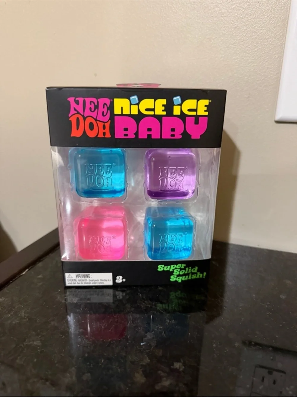 Needoh Nice Ice Doh Baby Ice Cube Set - Blue, Purple, Pink 4 Pack
